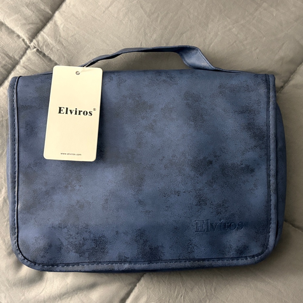 Blue Men's Toiletry Bag